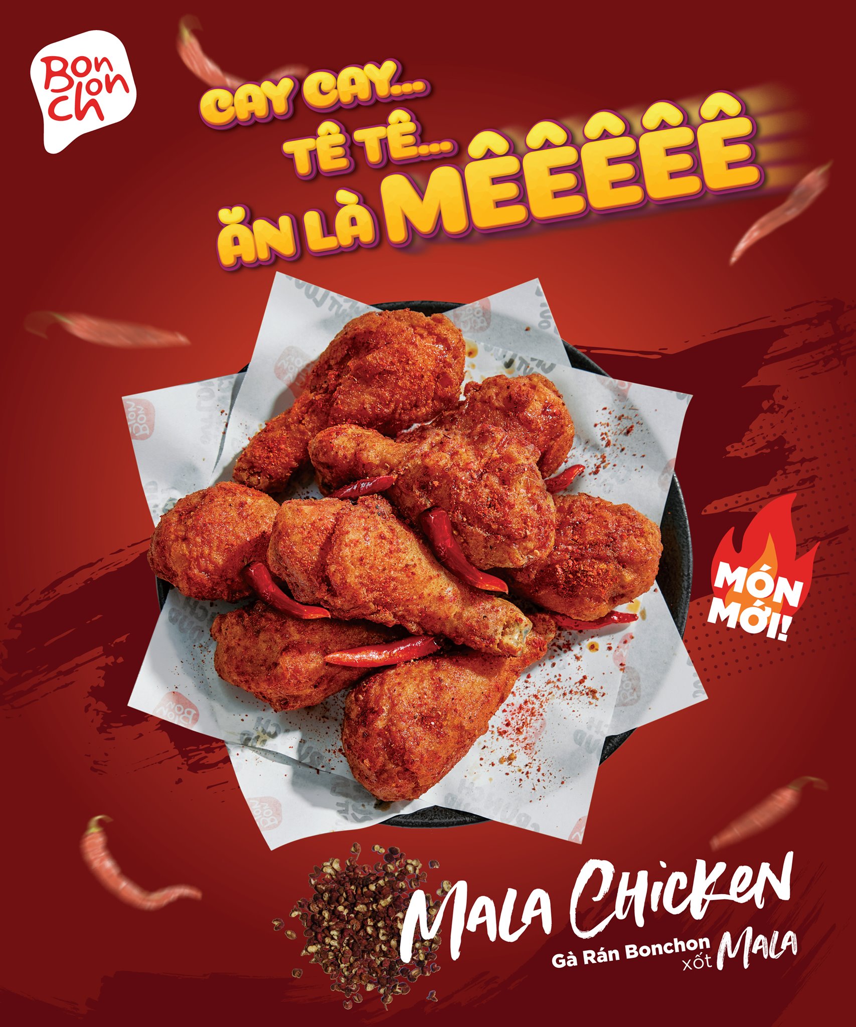 MALA CHICKEN - GÀ RÁN XỐT MALA