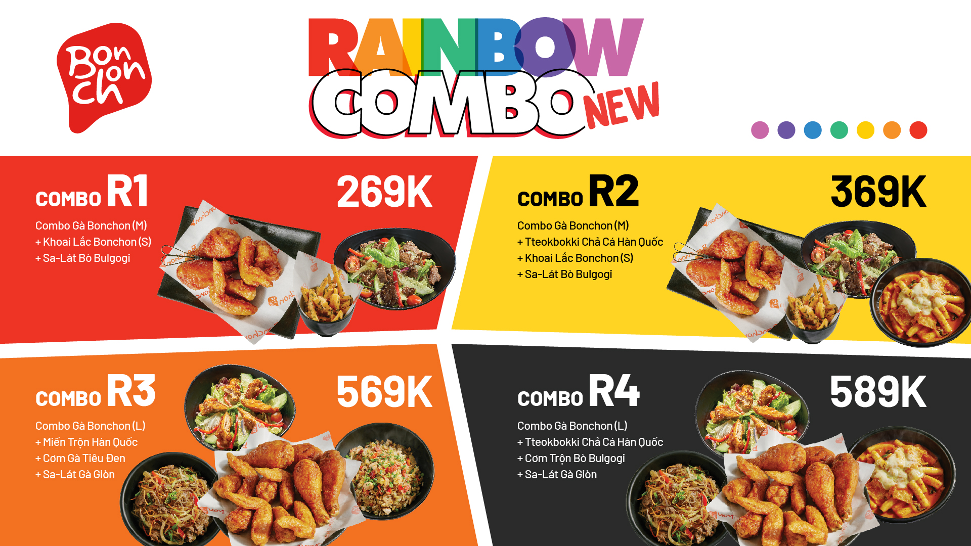 TIỆC TÙNG MÙA MƯA VỚI RAINBOW COMBO - PHIÊN BẢN MỚI