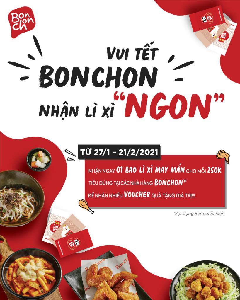 VUI TẾT BONCHON – NHẬN LÌ XÌ “NGON”