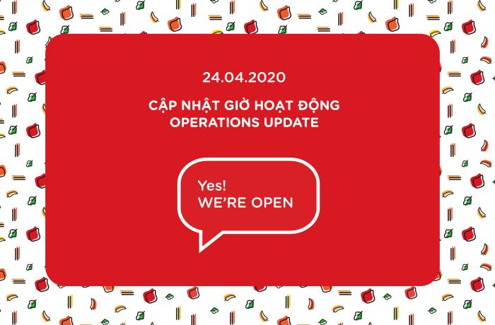 Bonchon cập nhật lịch mở cửa 24.04.2020