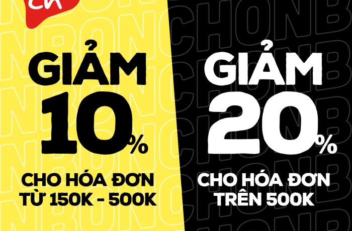 Ở NHÀ ORDER - BONCHON ƯU ĐÃI ĐẾN 20%